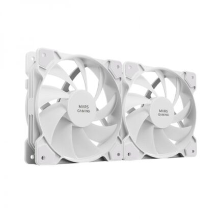 Mars Gaming MF-PWMX2 Ventola - Ventilazione superiore - Silenzio assoluto - Assenza di vibrazioni - Sistema PWM - Durata 60.000 ore - Colore bianco