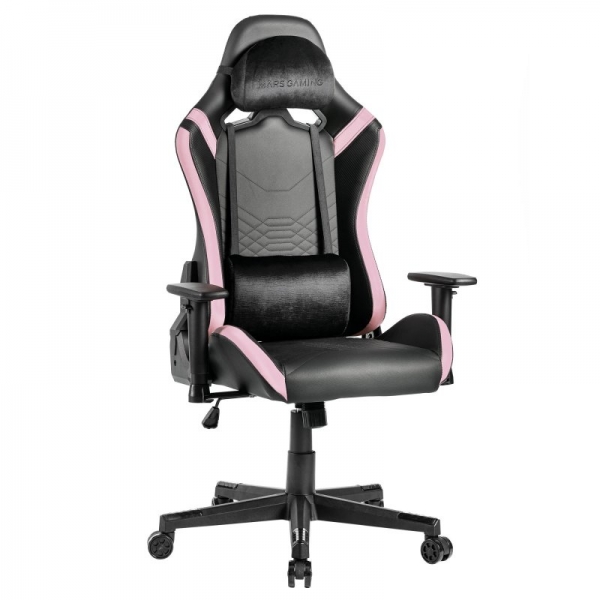 Mars Gaming MGC-PRO Sedia da gaming - Pelle PU - Cuscini Soft-Touch - Braccioli 2D - Schienale reclinabile 135º - Base in acciaio - Ruote XL - Supporta 150 kg - Colore nero Mars Gaming MGC-PRO Sedia da gaming - Pelle PU - Cuscini Soft-Touch - Braccioli 2D - Schienale reclinabile 135º - Base in acciaio - Ruote XL - Supporta 150 kg - Colore nero