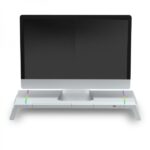 Mars Gaming MGS-ONE Supporto per monitor - Illuminazione CHROMA RGB - Dimensioni regolabili - Ergonomia ottimale - Connettore USB 2.0 - Supporto per smartphone - Colori vari