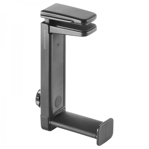 Mars Gaming MHH2 Supporto per cuffie - Installazione doppia gancio-supporto - Meccanismo a 360º - Regolabile - Presa salda - Cuscinetti protettivi - Colore nero Mars Gaming MHH2 Supporto per cuffie - Installazione doppia gancio-supporto - Meccanismo a 360º - Regolabile - Presa salda - Cuscinetti protettivi - Colore nero