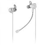 Mars Gaming MIHX Auricolari in-ear - Tecnologia Dual Driver Haptic Sense - Doppio supporto in silicone - Microfoni anti-rumore - Compatibilità universale - Colore bianco