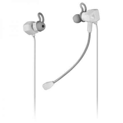 Mars Gaming MIHX Auricolari in-ear - Tecnologia Dual Driver Haptic Sense - Doppio supporto in silicone - Microfoni anti-rumore - Compatibilità universale - Colore bianco