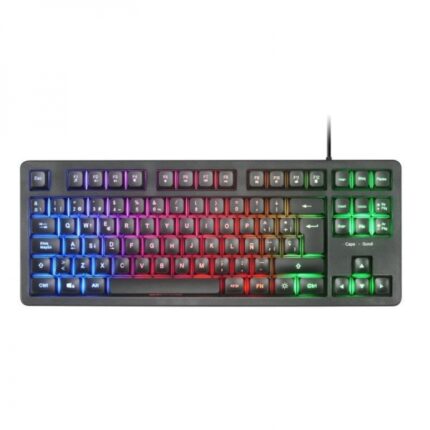 Mars Gaming MK023 Tastiera da gioco - Tecnologia H-Mech RED - Illuminazione FRGB LED - Anti-Ghosting - Compatibilità universale - Struttura robusta - Colore nero