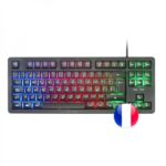 Mars Gaming MK023 Tastiera da gioco - Tecnologia H-Mech RED - Illuminazione FRGB LED - Anti-Ghosting - Compatibile con Windows
