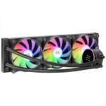 Mars Gaming ML-LCD360 Raffreddamento liquido ARGB - Dissipazione superiore - Ventilatori ARGB 120 mm - Schermo LCD - TDP 600 W - Tubi in teflon - Multisocket universale - Colore nero