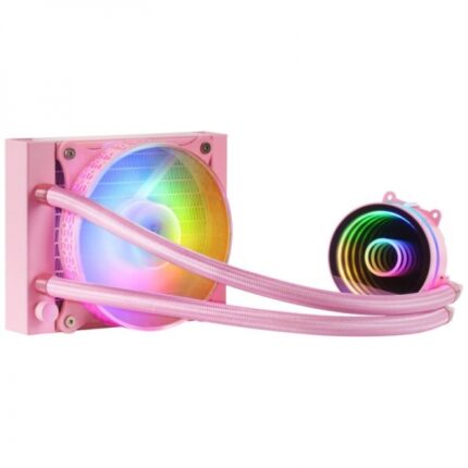 Mars Gaming ML-ONE120 Kit di raffreddamento a liquido - Potenza 200W - Specchio infinito FRGB - Pompa OPTI-CHAMBER - Ventola silenziosa FDB - Compatibilità universale - Colore rosa