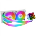 Mars Gaming ML-ULTRA240 Kit di raffreddamento a liquido - Potenza 500W - Pompa OPTI-CHAMBER Gen 3 - Illuminazione ARGB 360º - Ventilatori silenziosi - Compatibilità universale - Colore bianco