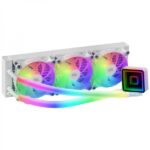 Mars Gaming ML-ULTRA360 Raffreddamento a liquido - 650W TDP - Tecnologia OPTI-CHAMBER - Illuminazione ARGB 360º - Ventilatori silenziosi - Multisocket universale - Colore bianco