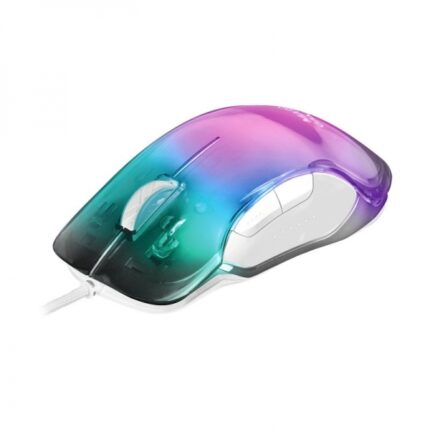 Mars Gaming MMGLOW Mouse da gioco - Ultraleggero 75 g - Illuminazione RGB CHROMA-GLOW - Sensore 12800 DPI - Interruttori HUANO - Cavo Feather Paracord - Colori vari