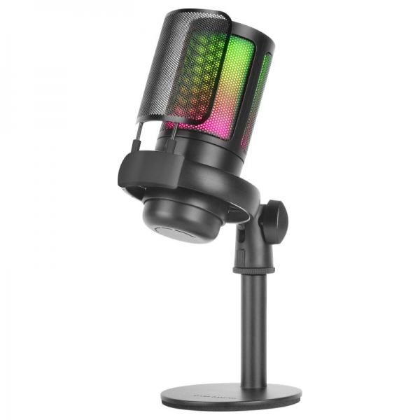 Mars Gaming ARGB MMIC-SE Microfono da studio - ADC 196kHz 24 bit - Condensatore cardioide - Monitoraggio senza latenza - Illuminazione ARGB - Controlli tattili - Colore nero Mars Gaming ARGB MMIC-SE Microfono da studio - ADC 196kHz 24 bit - Condensatore cardioide - Monitoraggio senza latenza - Illuminazione ARGB - Controlli tattili - Colore nero
