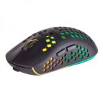 Mars Gaming MMW3 Mouse wireless ultraleggero - RGB Flow - Sensore ottico 3200 DPI - Interruttori HUANO - Connessione 2.4G - Batteria ricaricabile - Colore nero