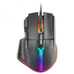Mars Gaming MM-XT Mouse da gioco - Illuminazione RGB - Sensore 12800 DPI - 9 pulsanti HUANO - Cavo Feather Paracord - Compatibile con PC e console - Colore nero