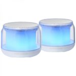 Mars Gaming MS-AURA Altoparlanti Bluetooth RGB - Suono avvolgente 15W - DSP personalizzato - Illuminazione RGB 360º - Bluetooth 5.3 - Connessione Jack - Controllo intuitivo - Colore bianco
