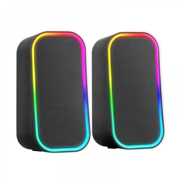 Mars Gaming MS-OM Altoparlanti - Suono avvolgente 20W - Illuminazione RGB controllabile - Bluetooth 5.3 e AUX-IN - Compatibilità universale - Colore nero Mars Gaming MS-OM Altoparlanti - Suono avvolgente 20W - Illuminazione RGB controllabile - Bluetooth 5.3 e AUX-IN - Compatibilità universale - Colore nero
