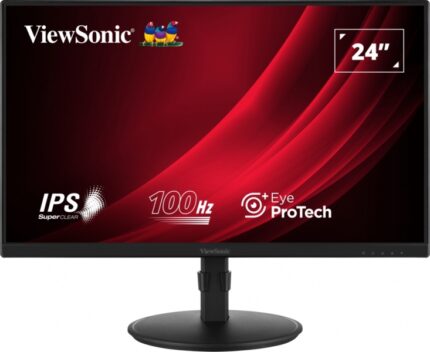 Monitor Viewsonic 24" VG2408A-MHD LED IPS FullHD - 16:9 - VGA - HDMI - DisplayPort - Altoparlanti - Regolabile in altezza - Colore nero