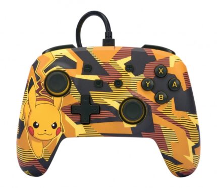 PowerA Controller con cavo Enhanced per Nintendo Switch - Camo Storm Pikachu