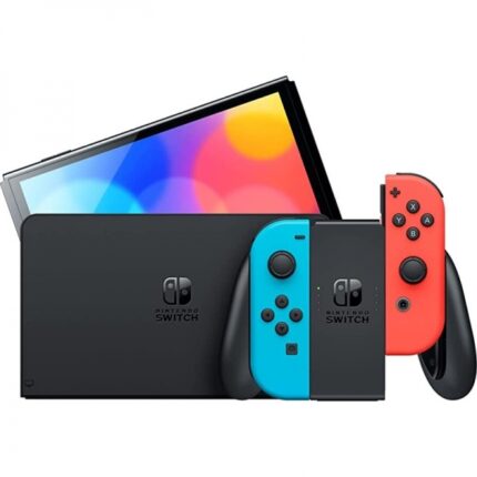 Console Nintendo Switch Oled Neon - Include base e 2 controller Joy-Con - Colore blu/rosso