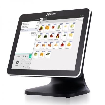 AVPos TPV K5000 Alluminio 15 Touchscreen - N100 - 8 GB di memoria - SSD 128 GB - VGA e HDMI - Colore nero