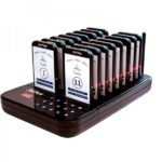 AVPos AVP-AC-T16 Segnalatore clienti - Base di ricarica - 16 unità - Portata 350/500 m - 200 mAh - Colore nero
