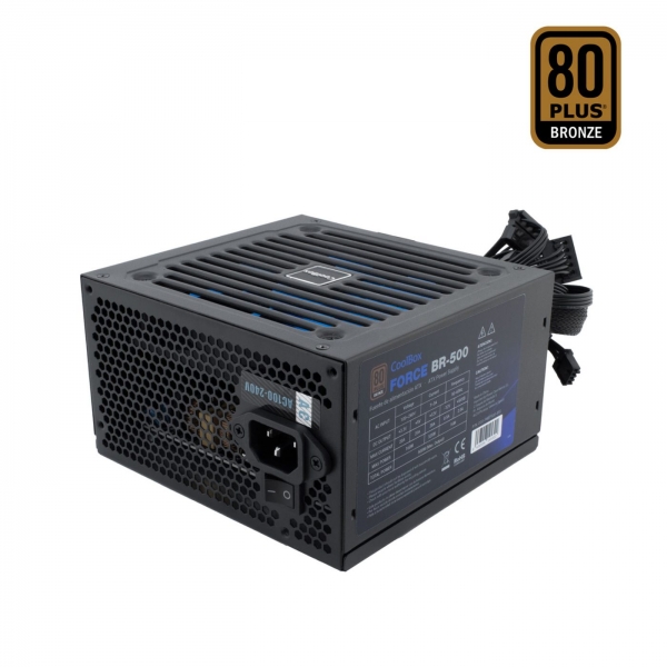 Coolbox PWEP500-85S 80 Plus Bronze Alimentatore 500W ATX - PFC attivo - Ventola 120 mm Coolbox PWEP500-85S 80 Plus Bronze Alimentatore 500W ATX - PFC attivo - Ventola 120 mm