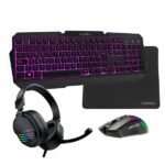 Coolbox Gaming XWing2 Gaming Pack Tastiera USB + Mouse USB 7200dpi + Jack per cuffie da 3