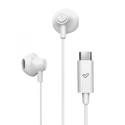 Energy Sistem EasyPods Auricolari - Audio HD - Connessione Type-C - Microfono integrato - Controllo riproduzione - Leggeri e comodi - Imballaggio riciclato - Colore bianco