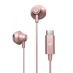 Energy Sistem EasyPods Auricolari a bottone - Audio HD - Connessione di tipo C - Microfono integrato - Controllo riproduzione - Cavo 120 cm - Imballaggio riciclato - Colore rosa