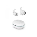 Energy Sistem Auricolari wireless - True Wireless - Bluetooth 5.3 - IPX5 - 20 ore di autonomia - Secure-Fit+ - App personalizzabile - Microfono stereo - Colore bianco