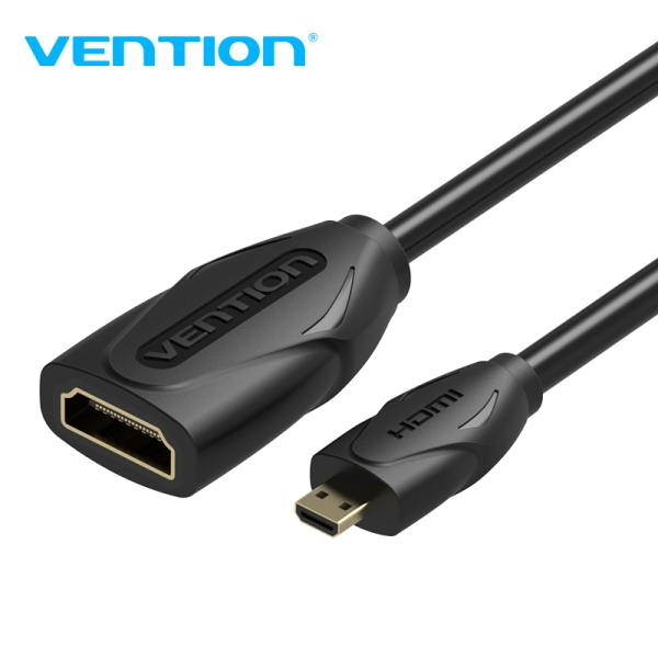 Vention CableTech Micro HDMI Cavo di alta qualità - Rame privo di ossigeno - 34AWG - Colore nero Vention CableTech Micro HDMI Cavo di alta qualità - Rame privo di ossigeno - 34AWG - Colore nero
