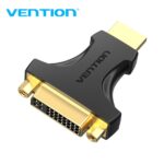 Vention Adattatore HDMI a DVI - Placcato in oro - Doppia direzione - Risoluzione 1080P@60Hz - Rivestimento in PVC - Colore nero