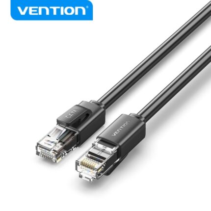 Cavo Ethernet Cat6A Vention - 1000 Mbps - 250 MHz - UTP - PVC - 26 AWG - Colore nero