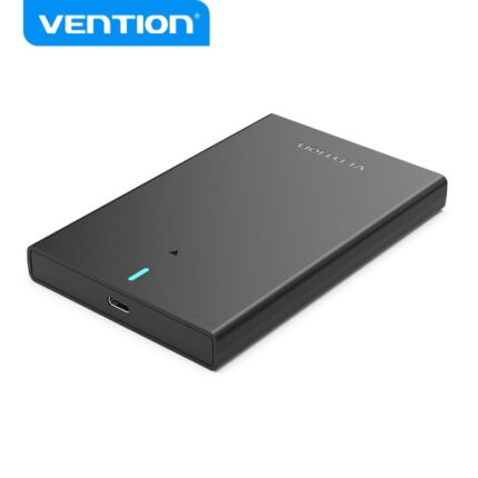 Vention Custodia USB 3.1 Gen 2-C - Trasferimento 6 Gbps - UASP e Trim - Modalità sospensione - Protezione ABS - Facile installazione - Colore nero