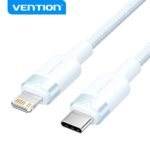 Cavo di ricarica USB-C/Lightning Vention - Alluminio intrecciato - 480 Mbps - 3 A - 27 W max - 2 m - Colore blu