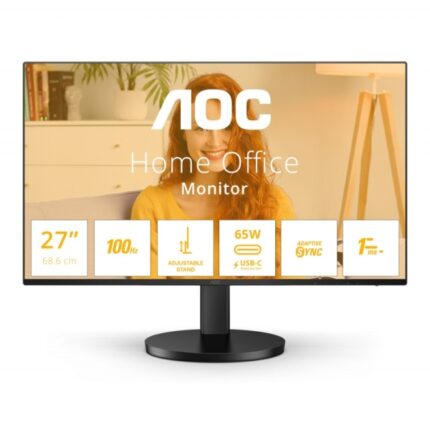 Monitor AOC B3 27" LED IPS FullHD 1080p 100Hz - Risposta 1ms - Angolo di visione 178° - Altoparlanti integrati - USB-C