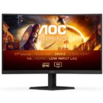 AOC G4 Monitor 27" Curvo 1500R LED Fast Va FullHD 280Hz HDR10 - Risposta 1ms - Angolo di visione 178° - HDMI