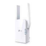 TP-Link RE705X Ripetitore di rete WiFi 6 AX300 Dual Band - Velocità fino a 3000 Mbps - Porta Gigabit Ethernet - Modalità Access Point - 2 antenne esterne