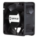 Ventilatore Unykach Server 60 mm a doppia sfera - Velocità massima 3000 giri/min - Connettore a 4 pin con controllo della temperatura - Colore nero
