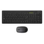 Unykach MK212 Pro Slim Wireless Pack con tastiera wireless Slim a 108 tasti a membrana + mouse wireless 1600 dpi