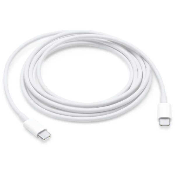 Cavo USB-C a USB-C Apple - Lunghezza 2 m - Colore bianco Cavo USB-C a USB-C Apple - Lunghezza 2 m - Colore bianco