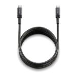 Cavo NGS 2.0 da USB-C maschio a USB-C maschio - Ricarica ultraveloce fino a 65 W - Lunghezza 3 m - Colore nero
