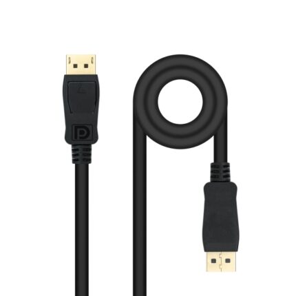 Cavo Nanocable Displayport 1.4 DP/M-DP/M - Lunghezza 2 m - Supporta risoluzioni video fino a 8K - Colore nero