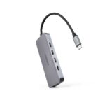 Hub Nanocable USB-C 3.2 con 4 porte USB-C 3.2 + 1 porta USB-C PD 100W - Velocità di trasferimento fino a 10Gbps - Cavo da 0