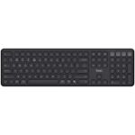 Trust Vaiya Tastiera Bluetooth multi-dispositivo - Connessione con fino a 4 dispositivi - Tasti a profilo ribassato - Tasti multimediali - Colore nero