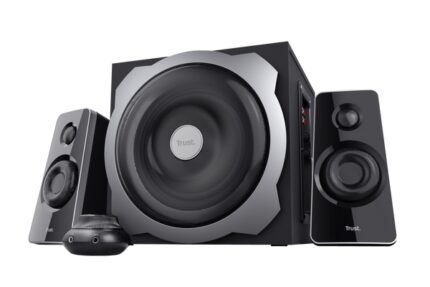Trust Tytan Set di altoparlanti 2.1 USB 120 W - Subwoofer in legno - Telecomando - Ingresso jack da 3