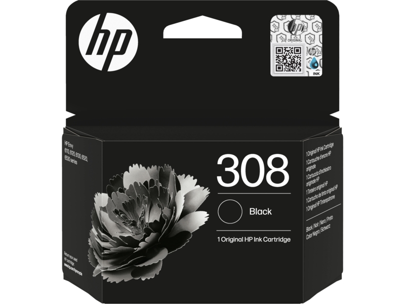 Cartuccia d'inchiostro originale HP 308 nera - 7FP21UE Cartuccia d'inchiostro originale HP 308 nera - 7FP21UE