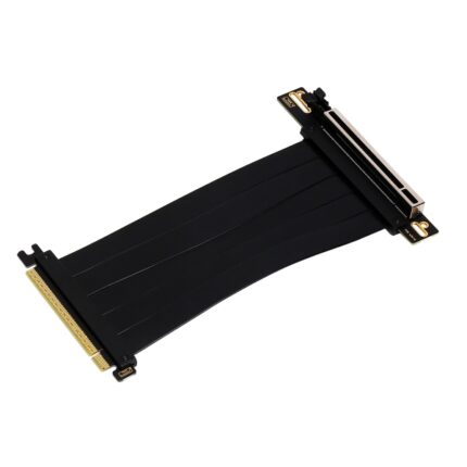 Cavo di prolunga Abysm Riser PCIe 4.0 x16 flessibile - Schermatura EMI - Lunghezza 17 cm - Colore nero