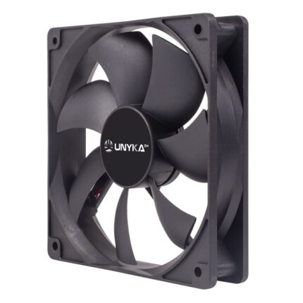 Ventola Unykach 120 mm - Velocità massima 1200 giri/min - Colore nero