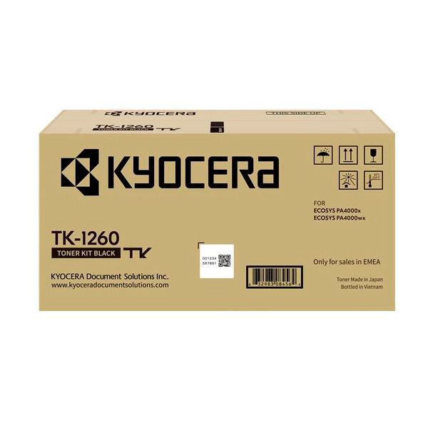 Kyocera TK1260 Nero Cartuccia toner originale - 1T0C150NL0 Kyocera TK1260 Nero Cartuccia toner originale - 1T0C150NL0