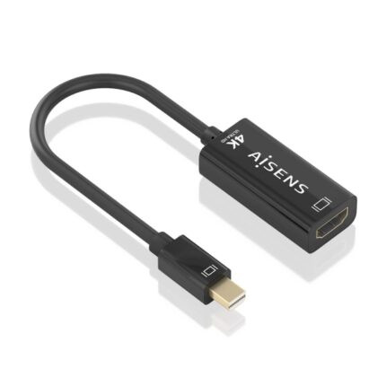 Aisens Convertitore MINI DP a HDMI 4K@60HZ - MINI DP/M-HDMI/H - 15 cm - Colore nero
