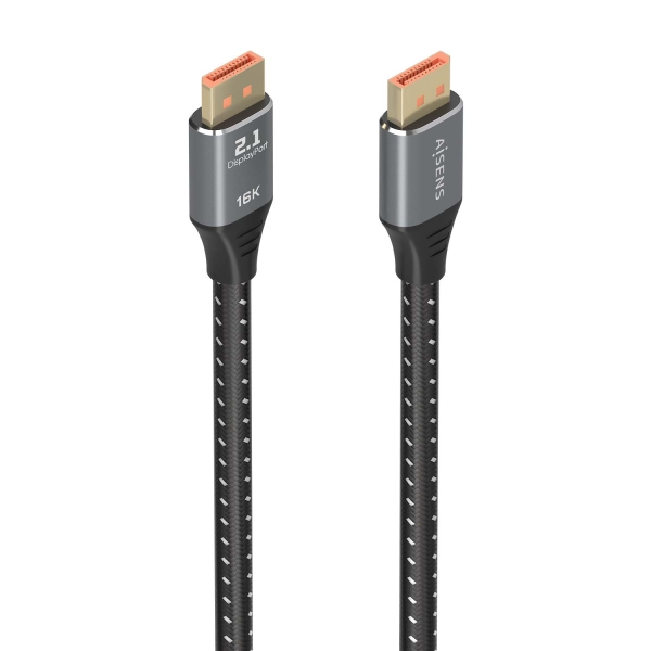 Cavo Aisens DISPLAYPORT V2.1 16K@60HZ 80GBPS - DP/M-DP/M - 1 Cavo Aisens DISPLAYPORT V2.1 16K@60HZ 80GBPS - DP/M-DP/M - 1